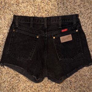 Wrangler Black Denim Shorts